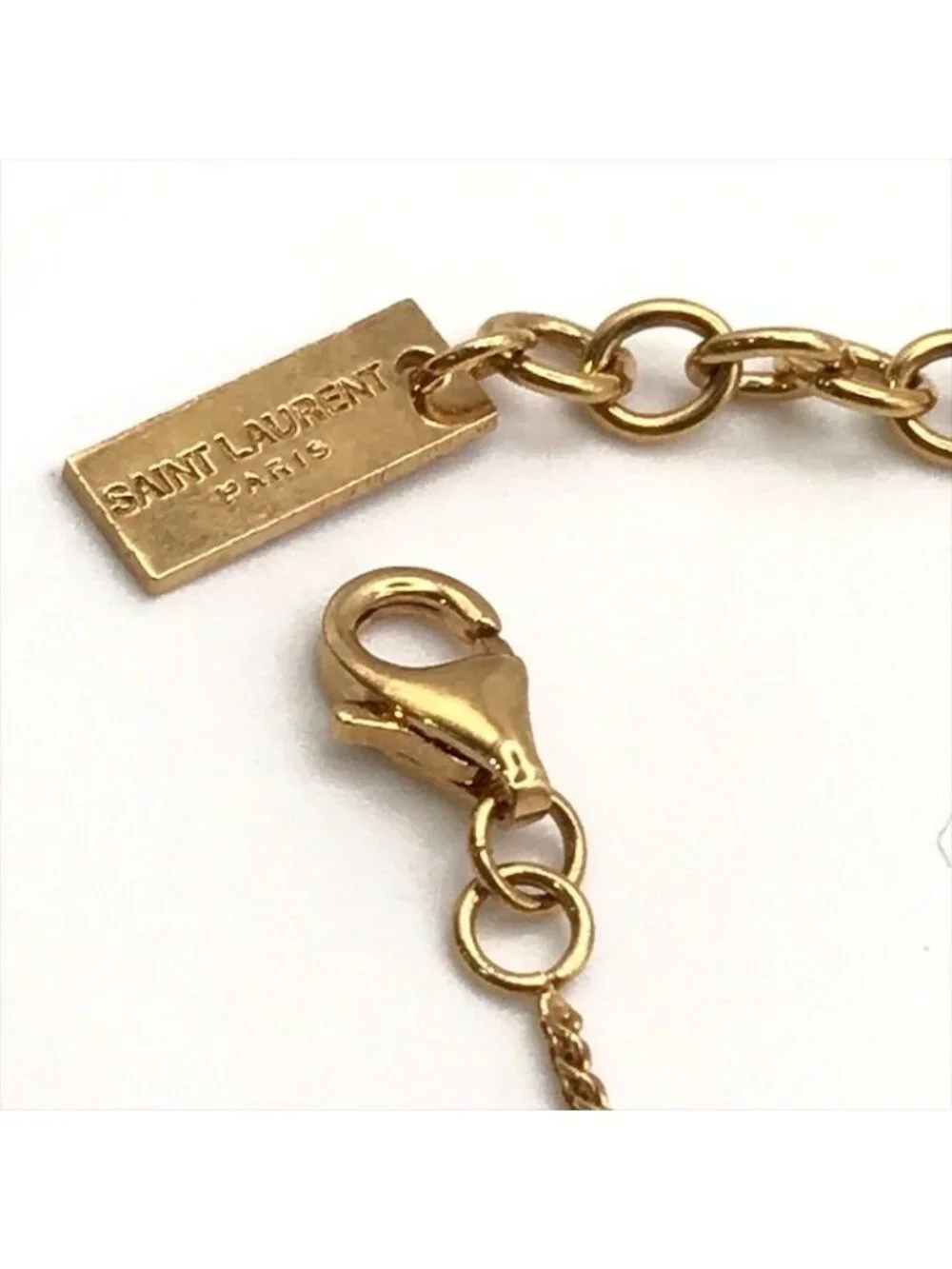 Saint Laurent Love Necklace Gold - Picture 5 of 7